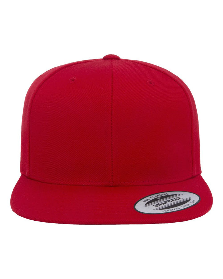 Yupoong Flat Bill Snap Back Cap