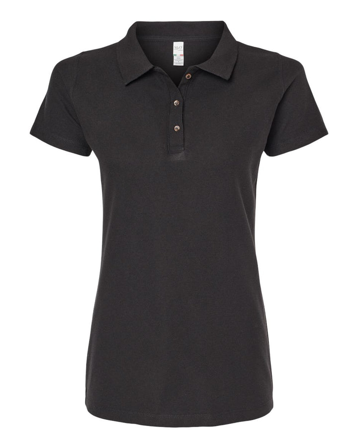 M&O Ring Spun Cotton Polo Shirt Ladies