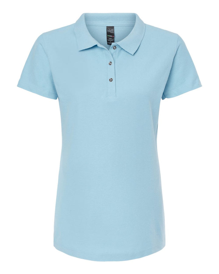 M&O Ring Spun Cotton Polo Shirt Ladies