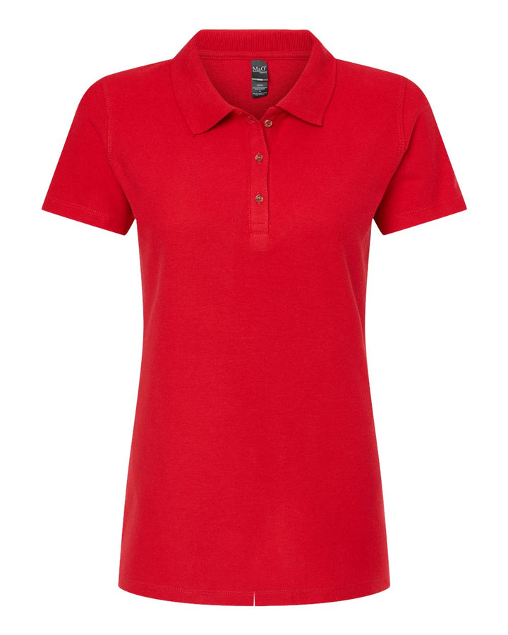 M&O Ring Spun Cotton Polo Shirt Ladies