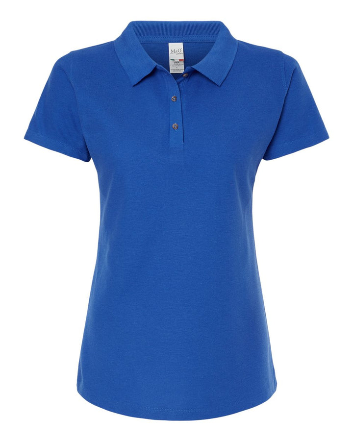 M&O Ring Spun Cotton Polo Shirt Ladies