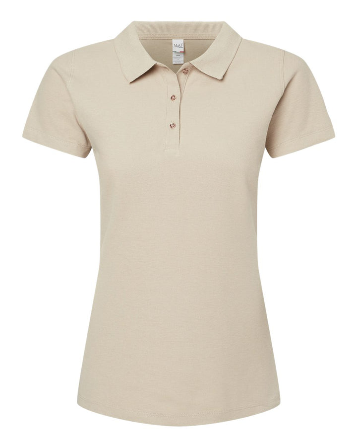 M&O Ring Spun Cotton Polo Shirt Ladies