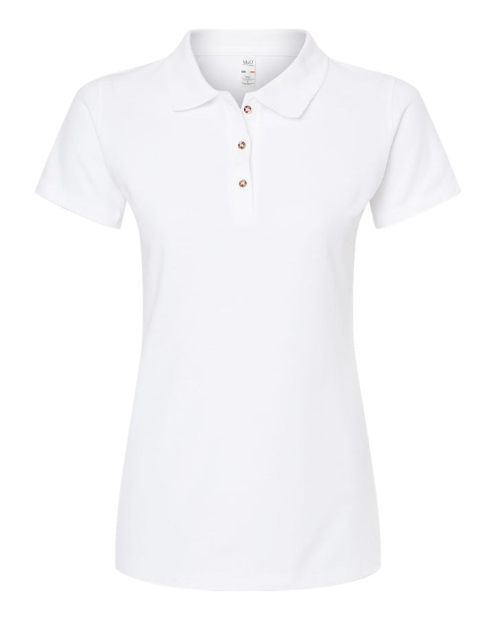 M&O Ring Spun Cotton Polo Shirt Ladies