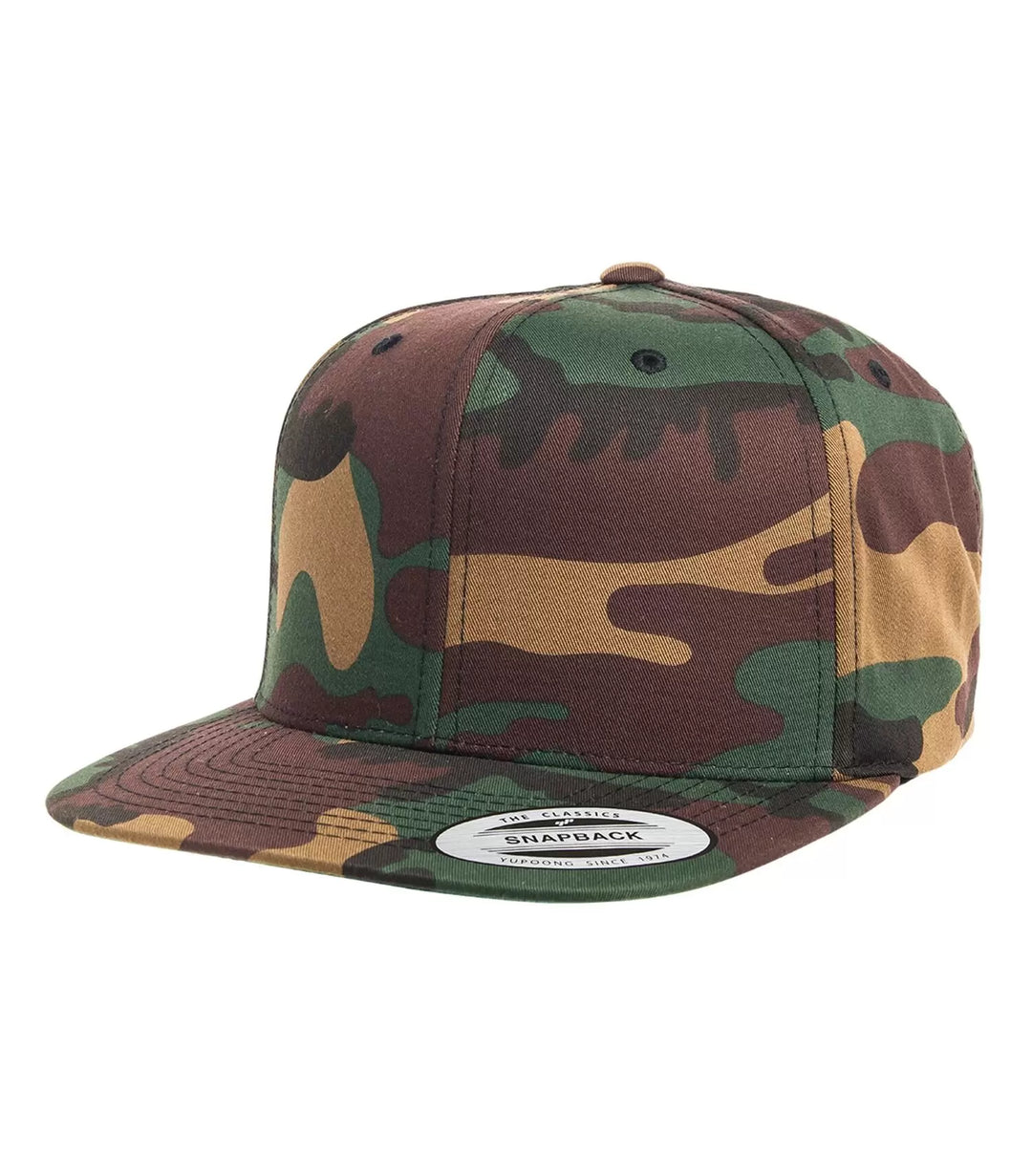 Yupoong Flat Bill Snap Back Cap