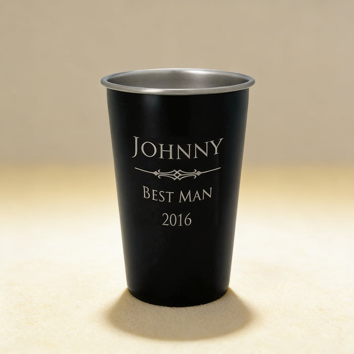 Stainless Steel Pint Glass, 16 oz.