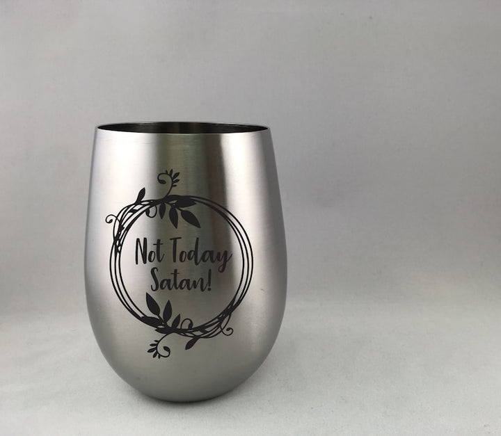 Stemless Stainless Steel Wine Goblet